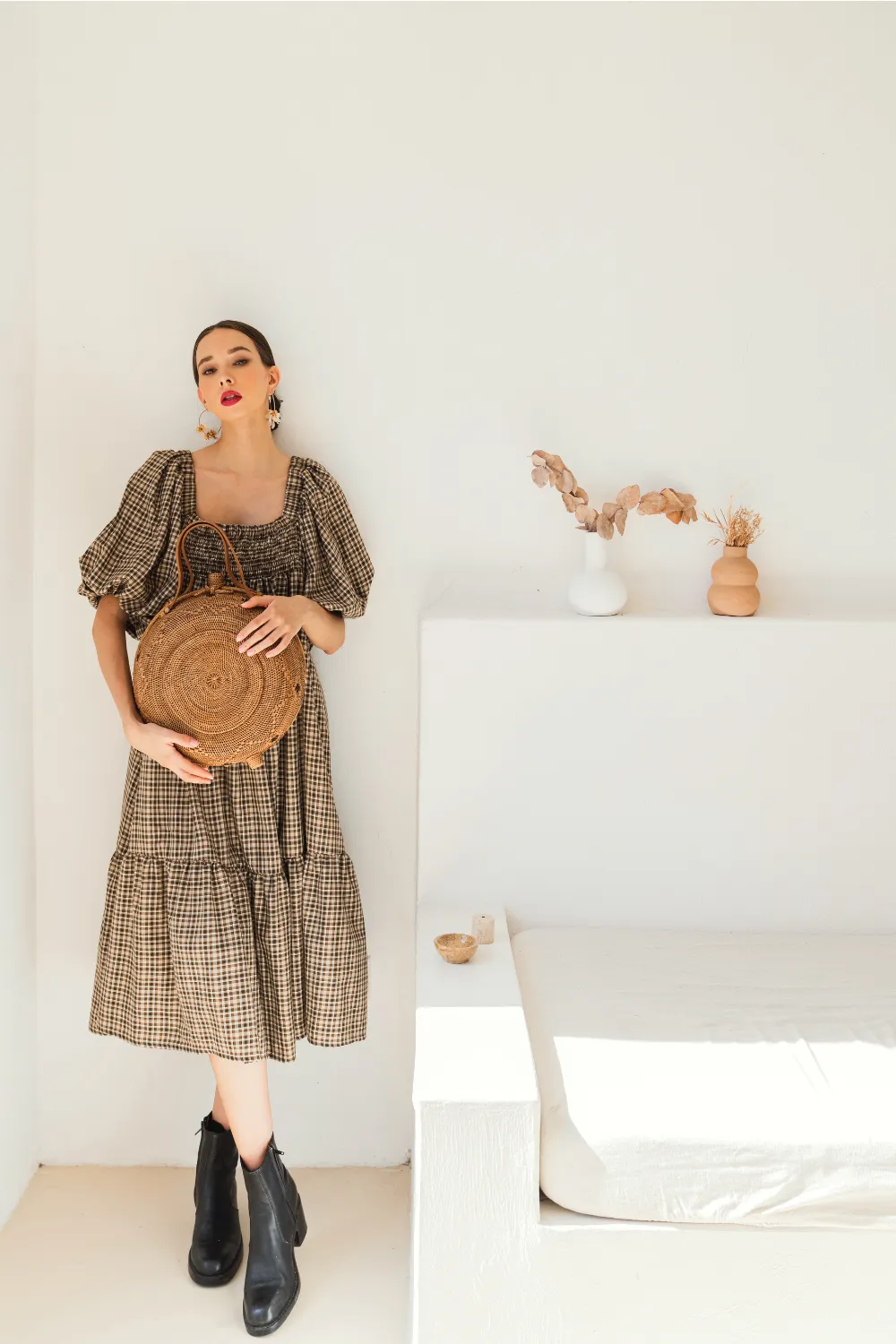 Emma Oversized Rattan Round Satchel