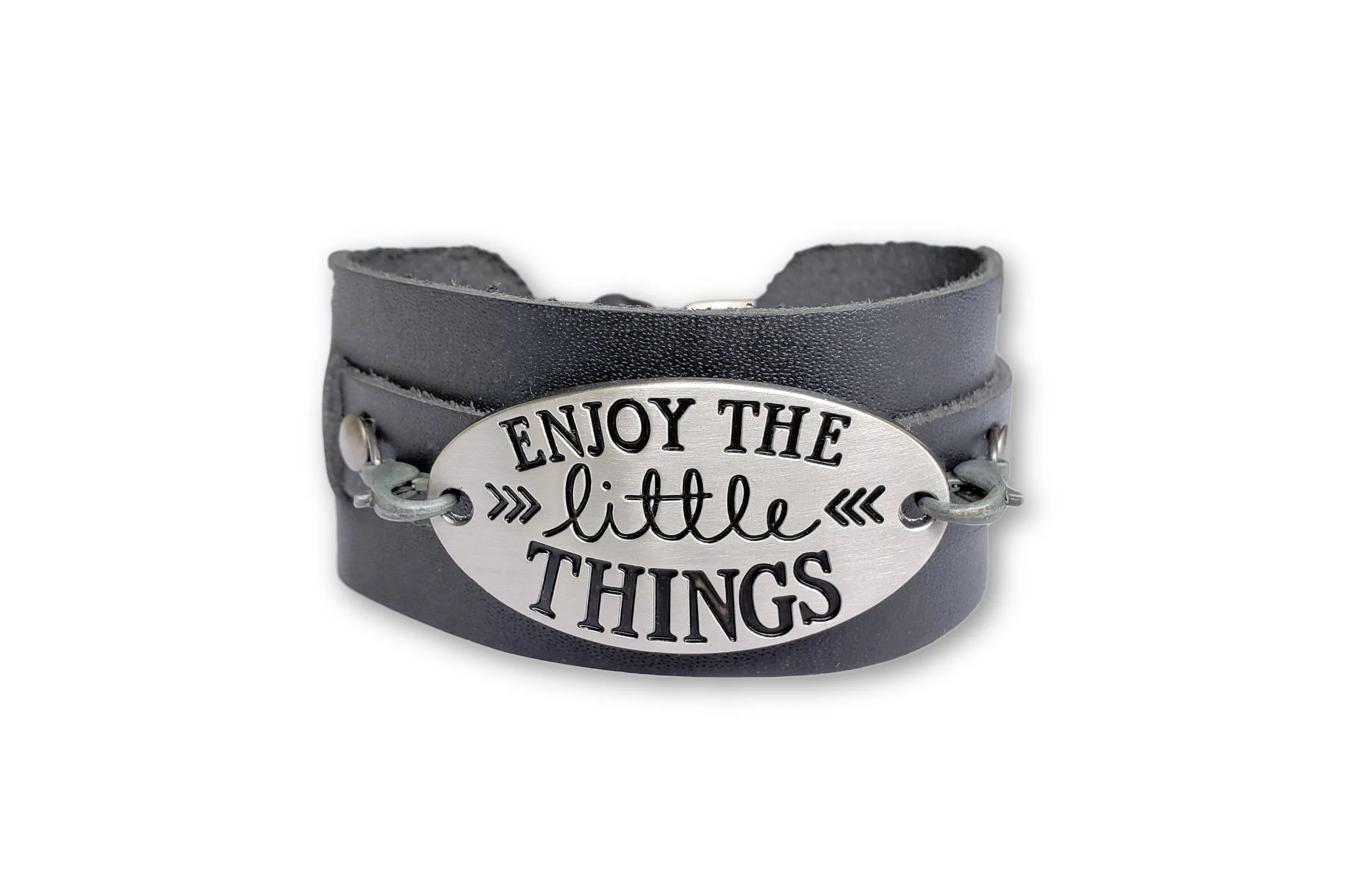 Enjoy The Little Things - Leather Bracelet