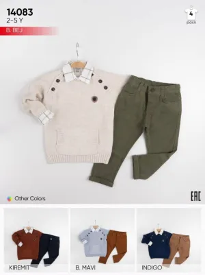 Ensemble de Tricot  chemise   pantalon -tgarçon -
