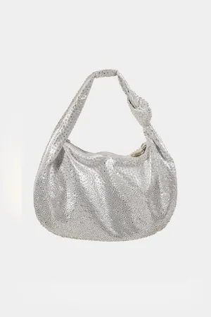 Fame Rhinestone Studded Handbag