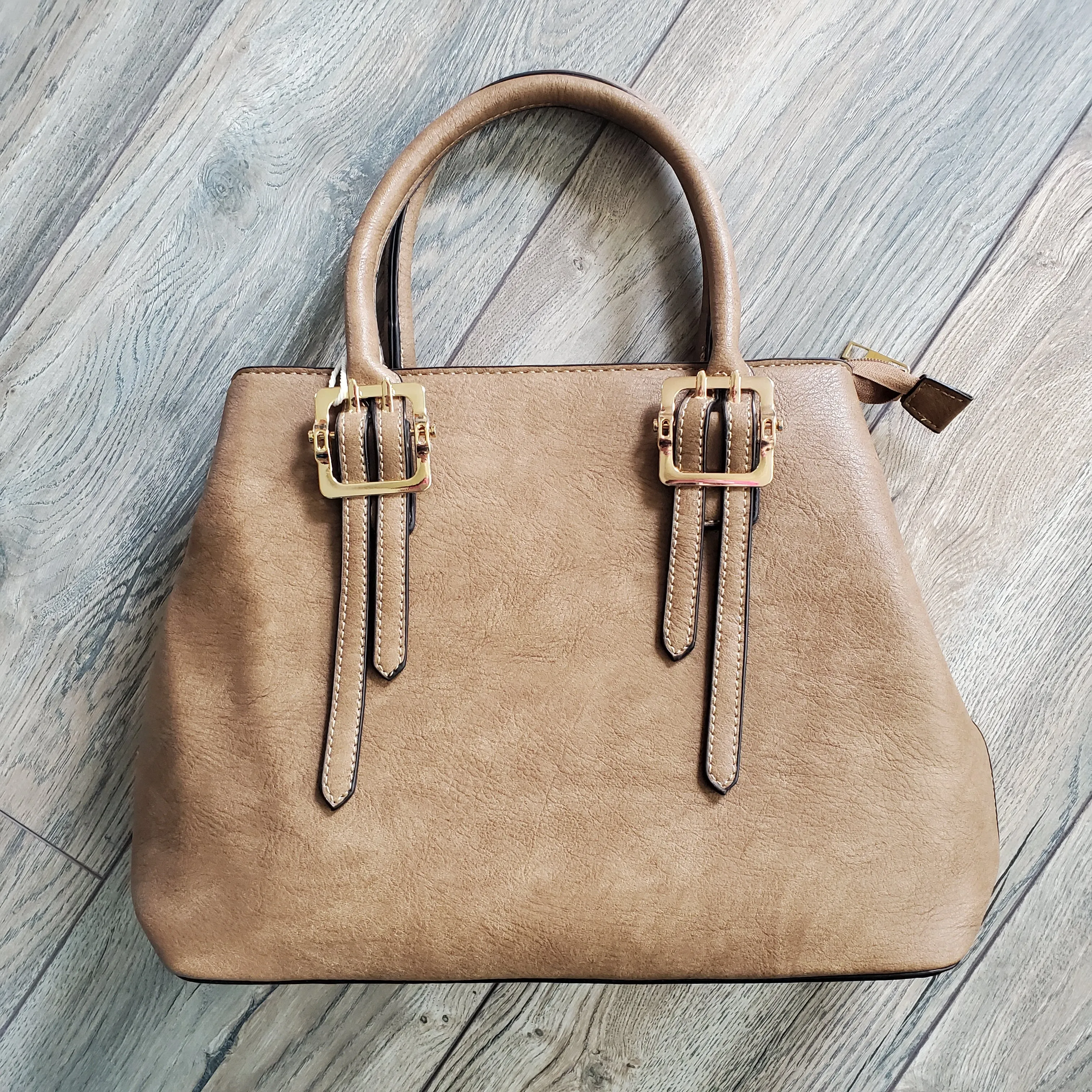 Fashion Buckle Top Handle Satchel