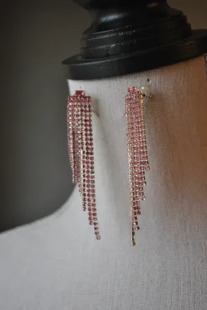 FASHION COLLECTION - BLUSH PINK CRYSTALS EARRINGS