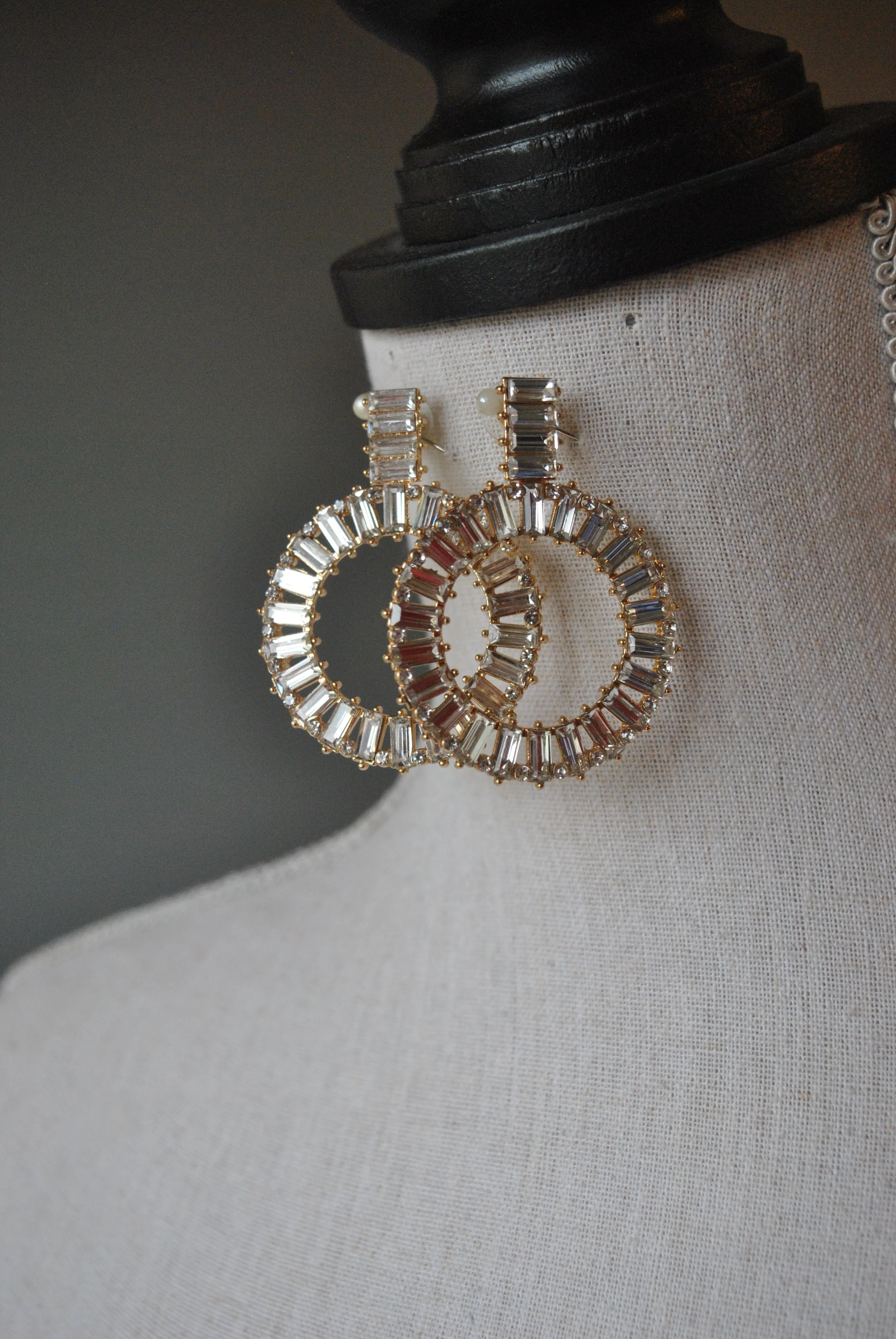 FASHION COLLECTION - GOLD CRYSTALS EARRINGS
