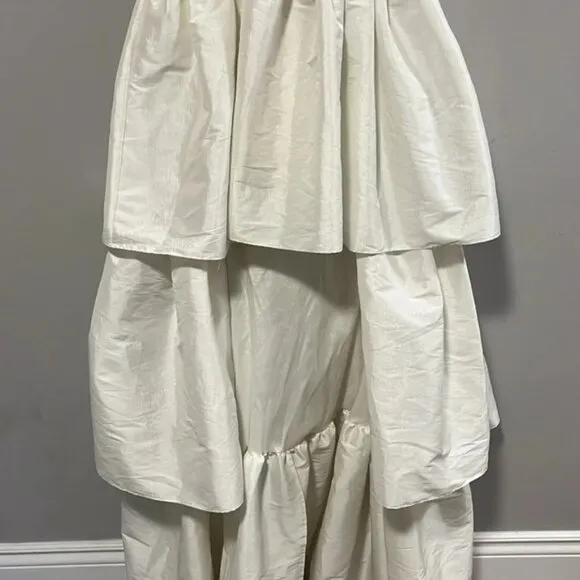 Fashion Nova V.I.Please high low gown white size Medium