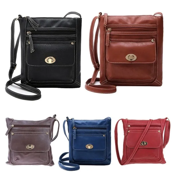 Fashion Women PU Shoulder Bag Tote Satchel Crossbody HandBag