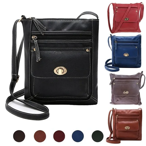 Fashion Women PU Shoulder Bag Tote Satchel Crossbody HandBag