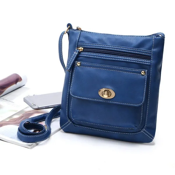 Fashion Women PU Shoulder Bag Tote Satchel Crossbody HandBag