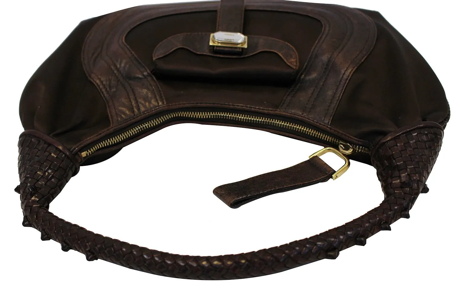 FENDI Brown Leather spy Hobo Bag - Last Call
