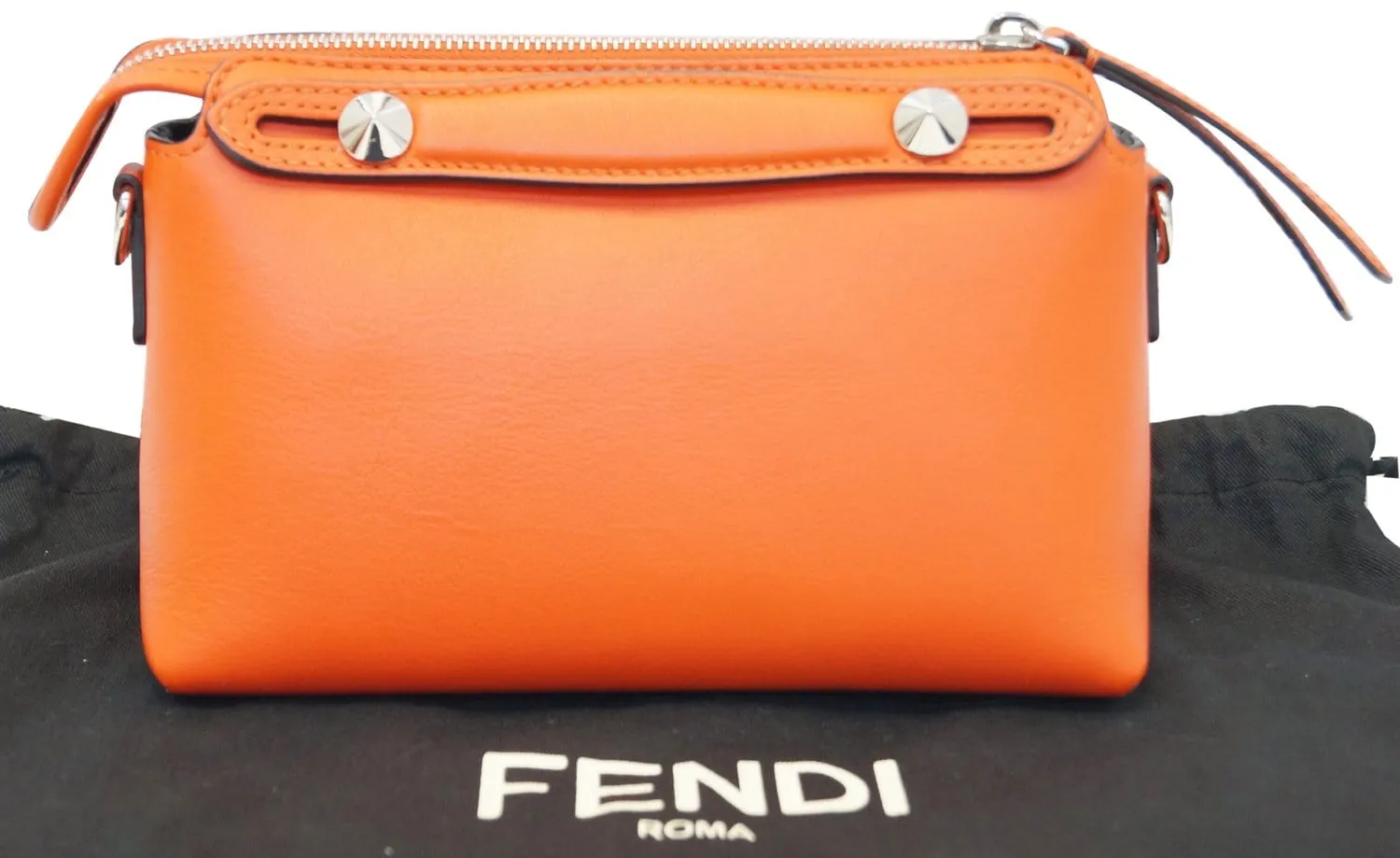 FENDI Orange Leather By the Way Mini Shoulder Crossbody Bag - FINAL CALL