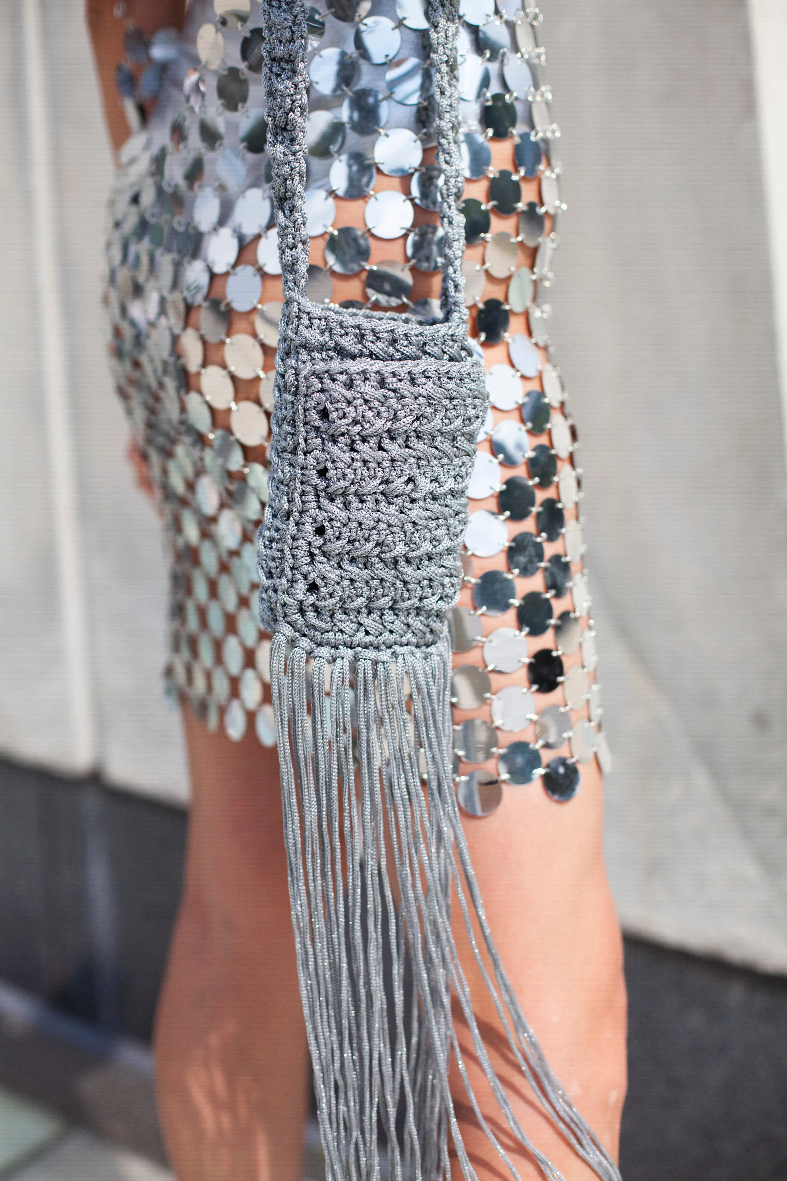 Festival Bottle-Iphone Crochet Bag by Silvia Hirata x Dani Watanabe