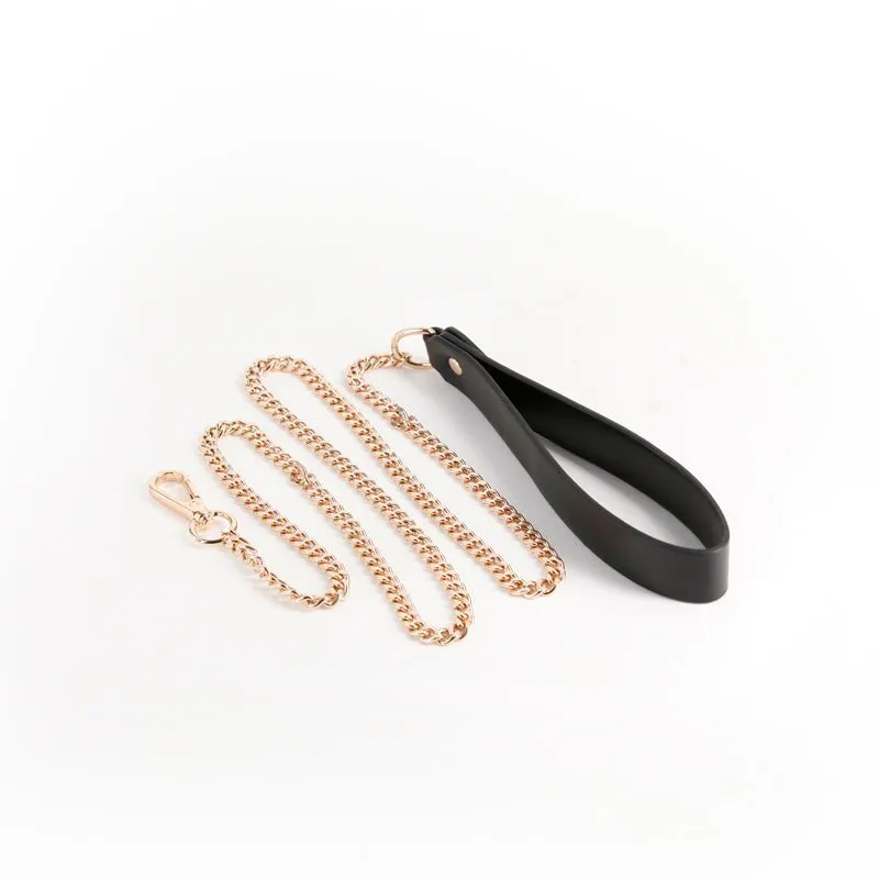 Fetish & Fashion - Nyx Leash - Black/Gold