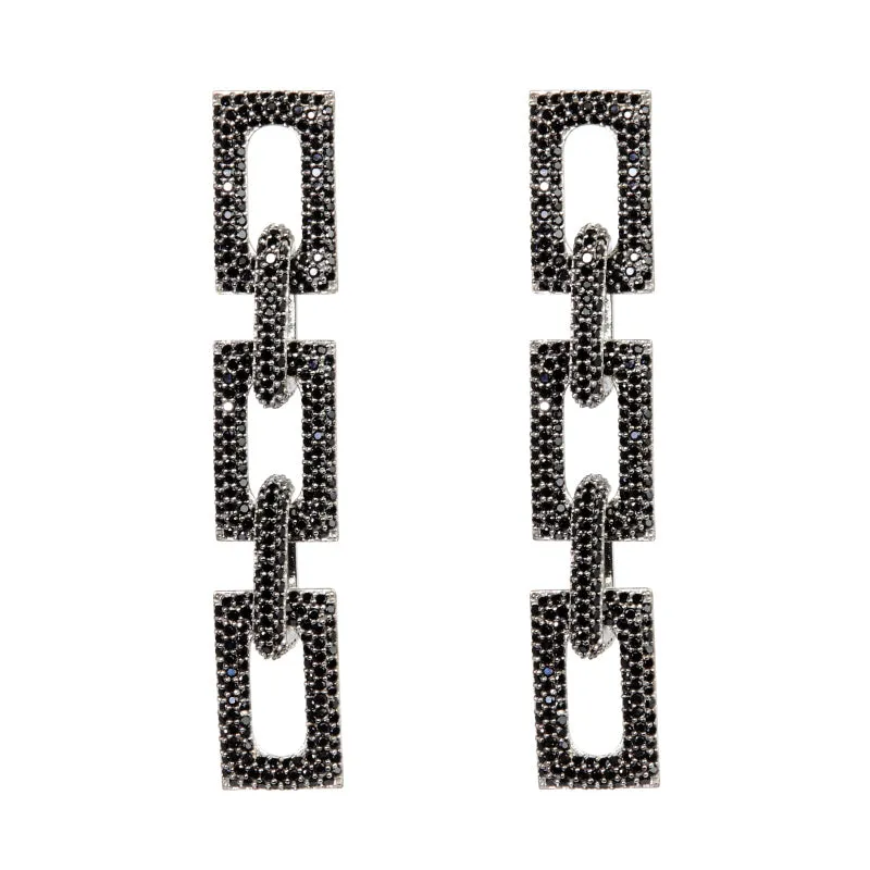 Flat Block Earrings