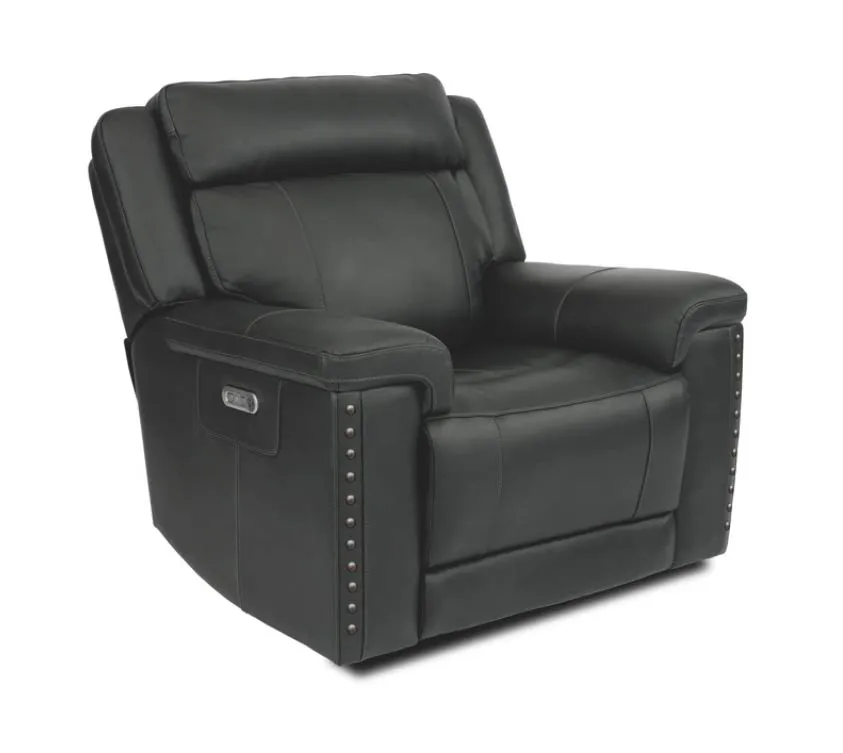 Flexsteel Yuma Power Recliner 3-Piece Ensemble In Black