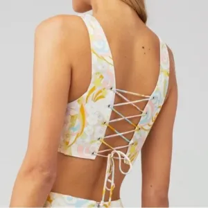 For lover&amp; Lemons Nomi corset Floral Print Crop Top