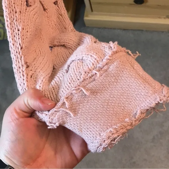 Free People Desert Sands Sweater in Rose Size Extra Small