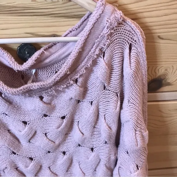 Free People Desert Sands Sweater in Rose Size Extra Small