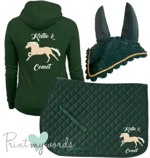 'Freya' Ladies Personalised Matching Equestrian Set - Elegant Design