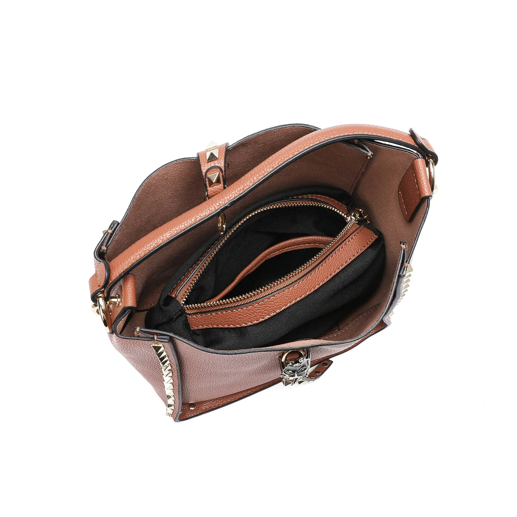 Full-Grain Leather Hobo/ Shoulder Bag