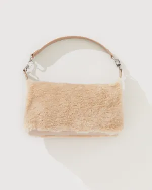 FUR TOP HANDLE BAG