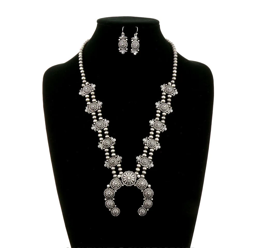 Gentry Fashion Double Strand Naja Blossom Necklace or Earrings