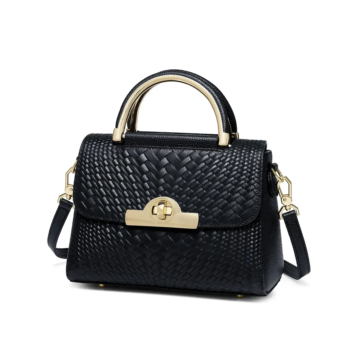 Genuine leather bag shoulder crossbody solid design with beautiful details.