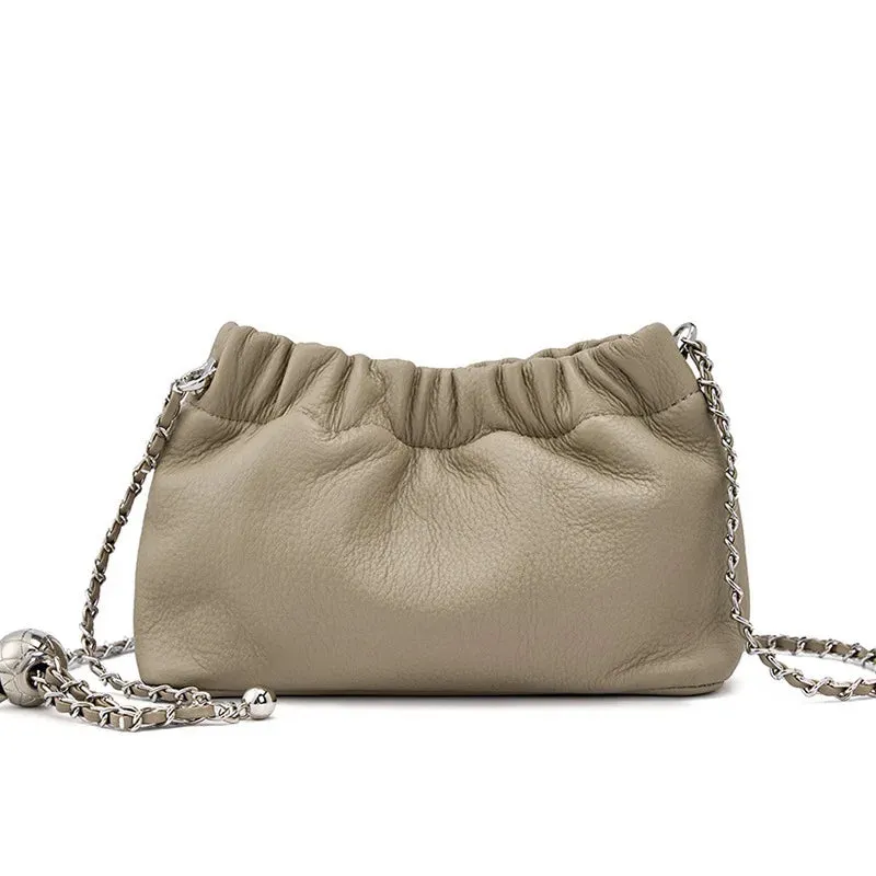 Genuine Leather Cloud Bag for Women