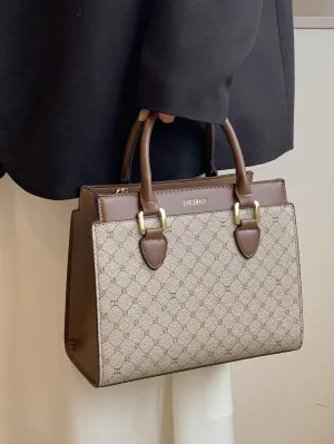 Geometric Pattern Square cross-body handbag - Multicolor