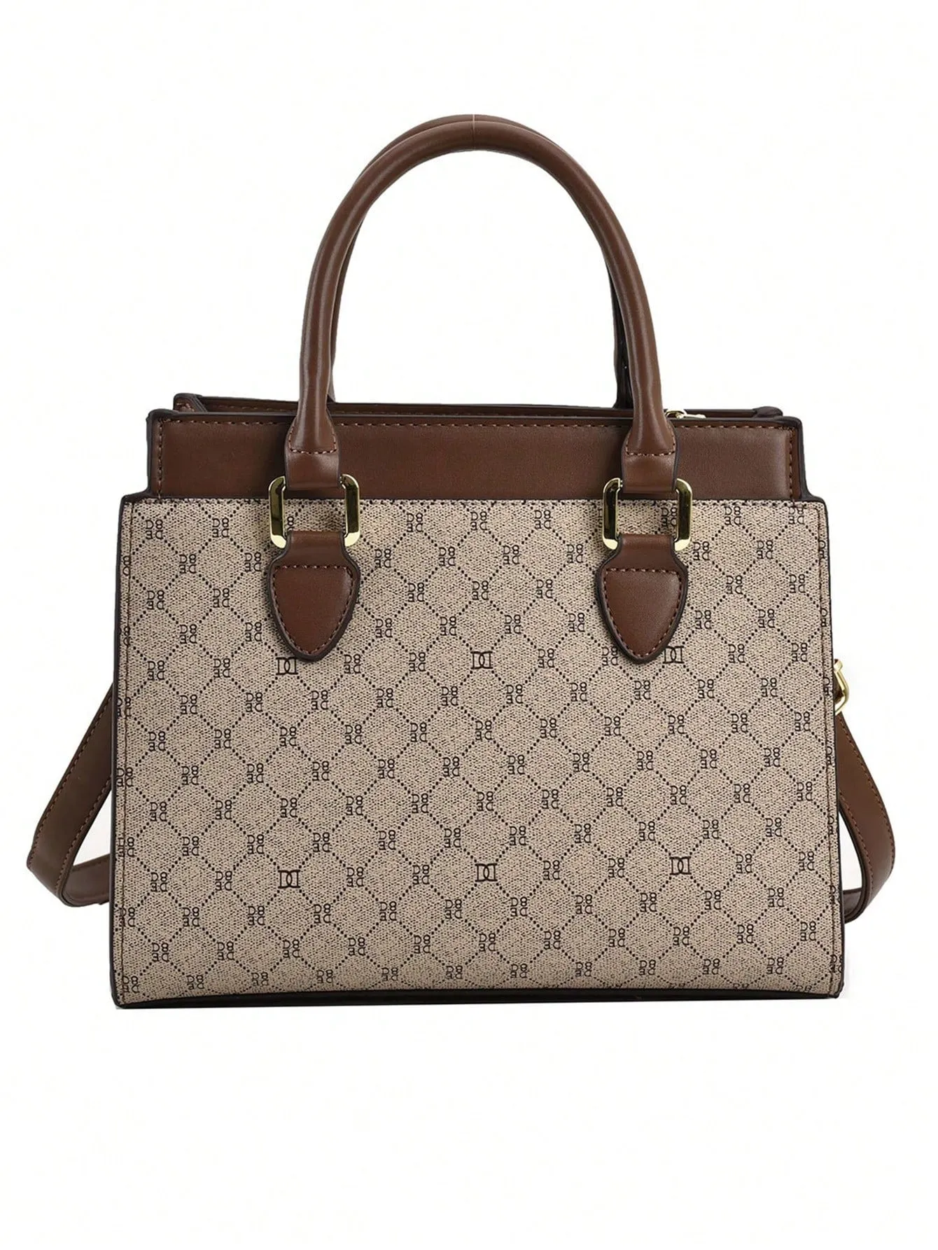 Geometric Pattern Square cross-body handbag - Multicolor