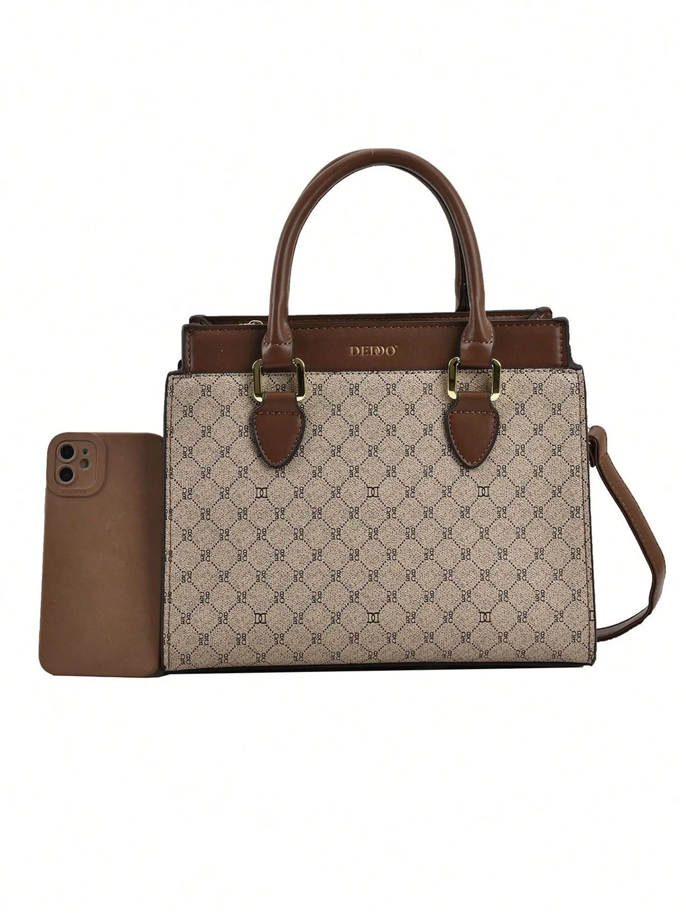 Geometric Pattern Square cross-body handbag - Multicolor