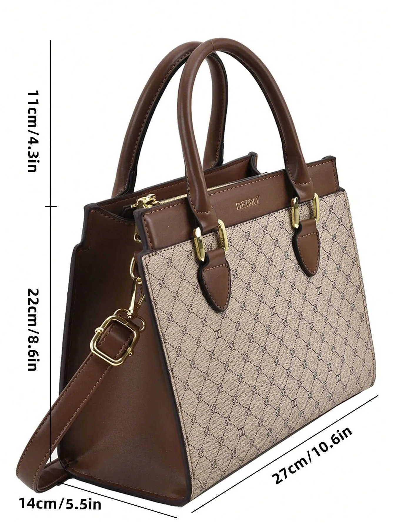 Geometric Pattern Square cross-body handbag - Multicolor