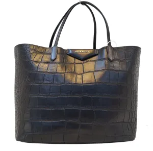 GIVENCHY Antigona Shopper Embossed Crocodile Shoulder Handbag