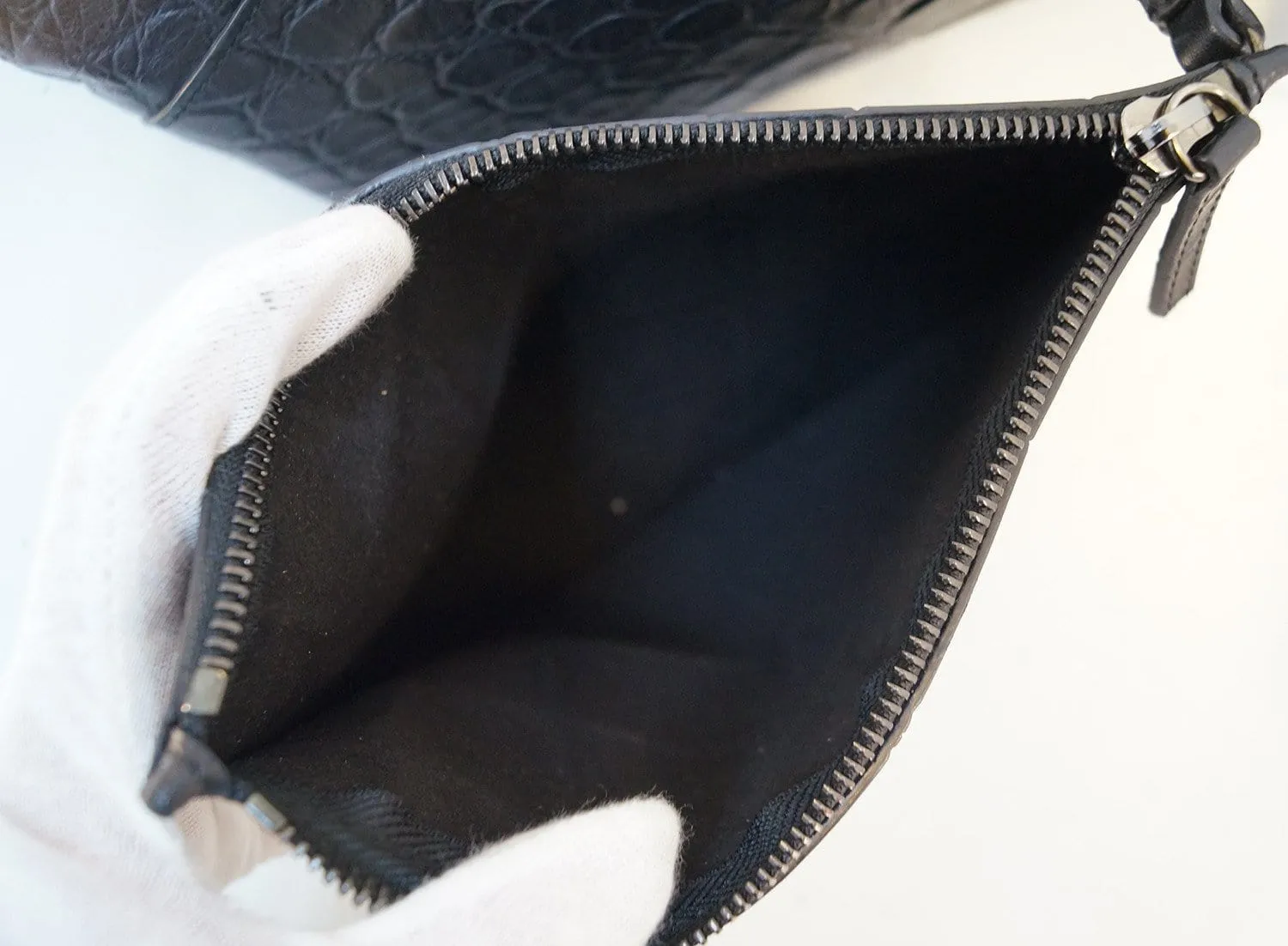 GIVENCHY Antigona Shopper Embossed Crocodile Shoulder Handbag