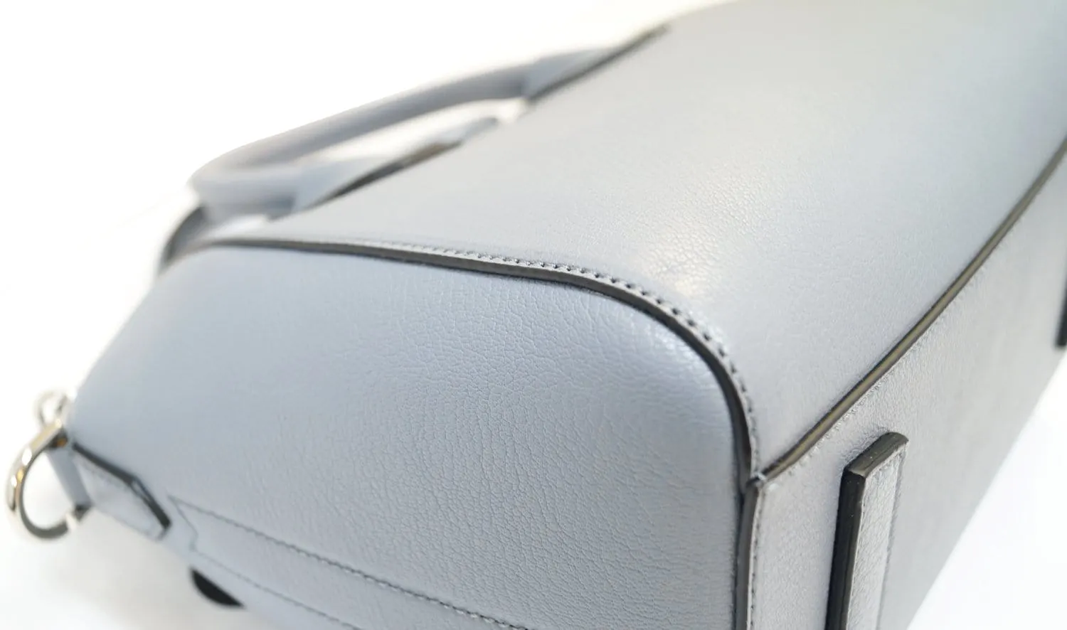 GIVENCHY Grey Goatskin Leather Small Antigona Shoulder Bag