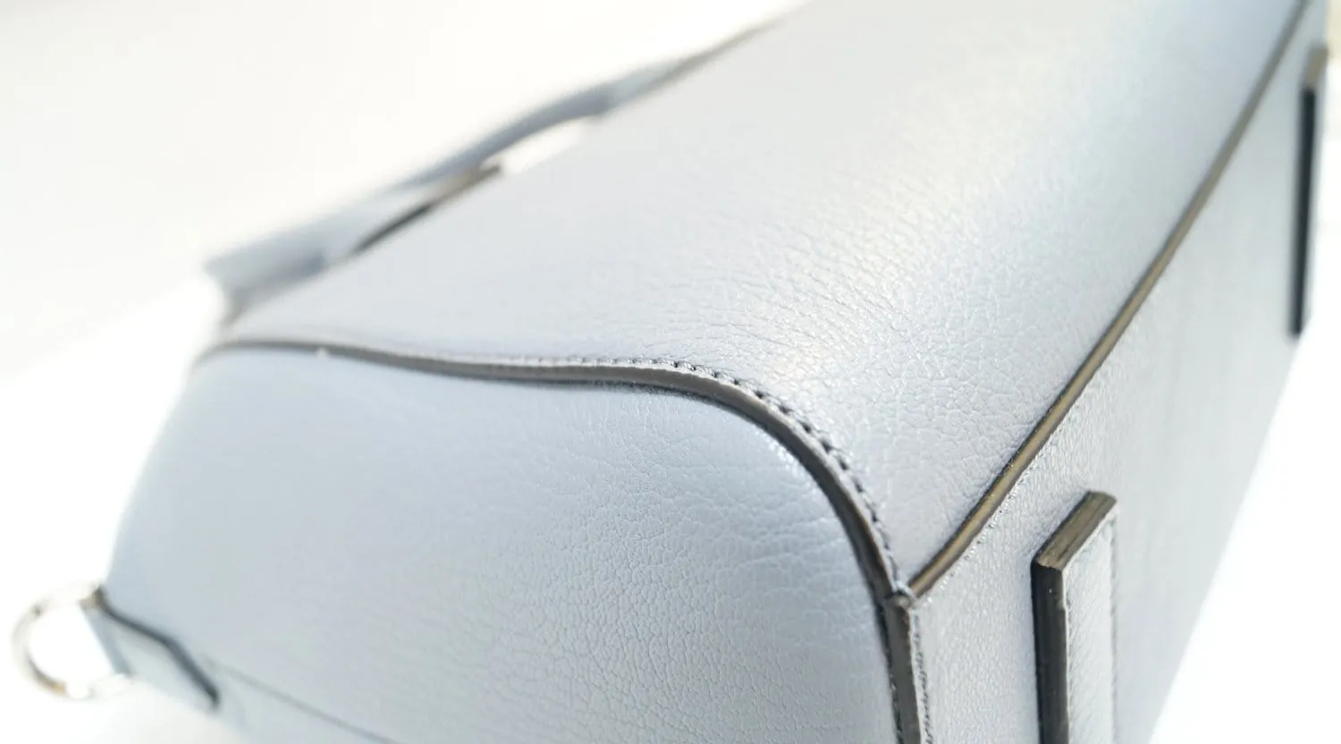 GIVENCHY Grey Goatskin Leather Small Antigona Shoulder Bag