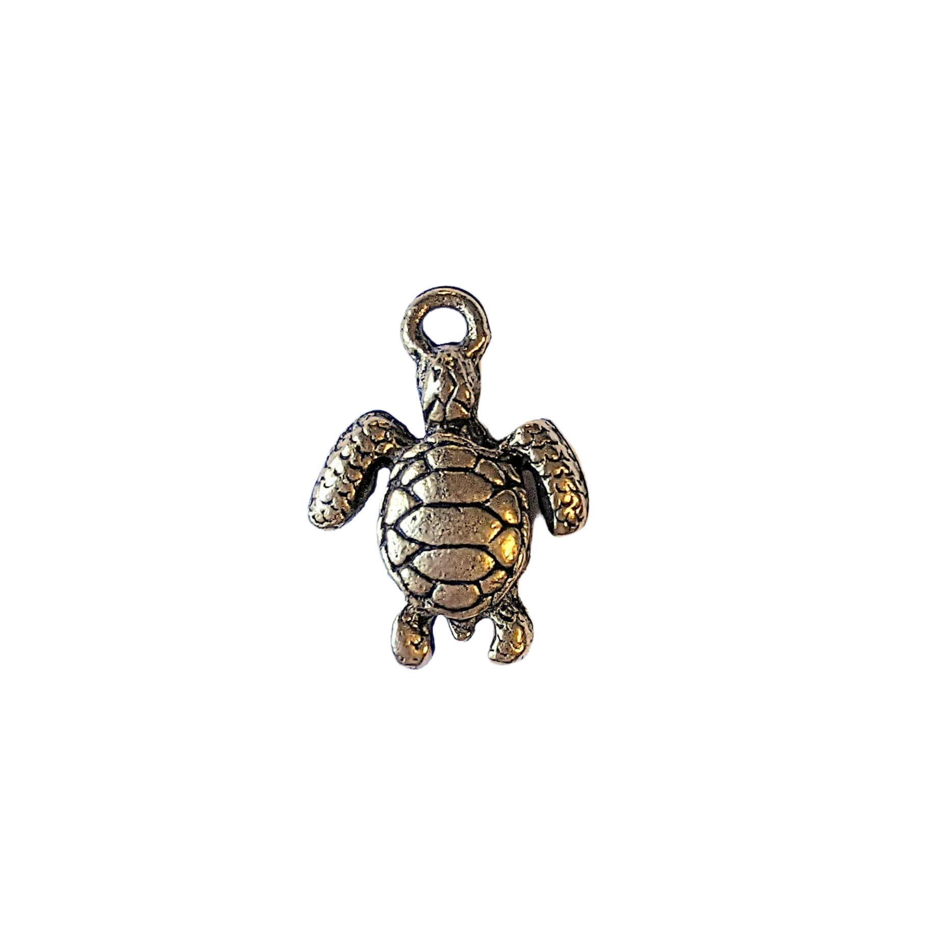 Gold Large Sea Turtle charm
