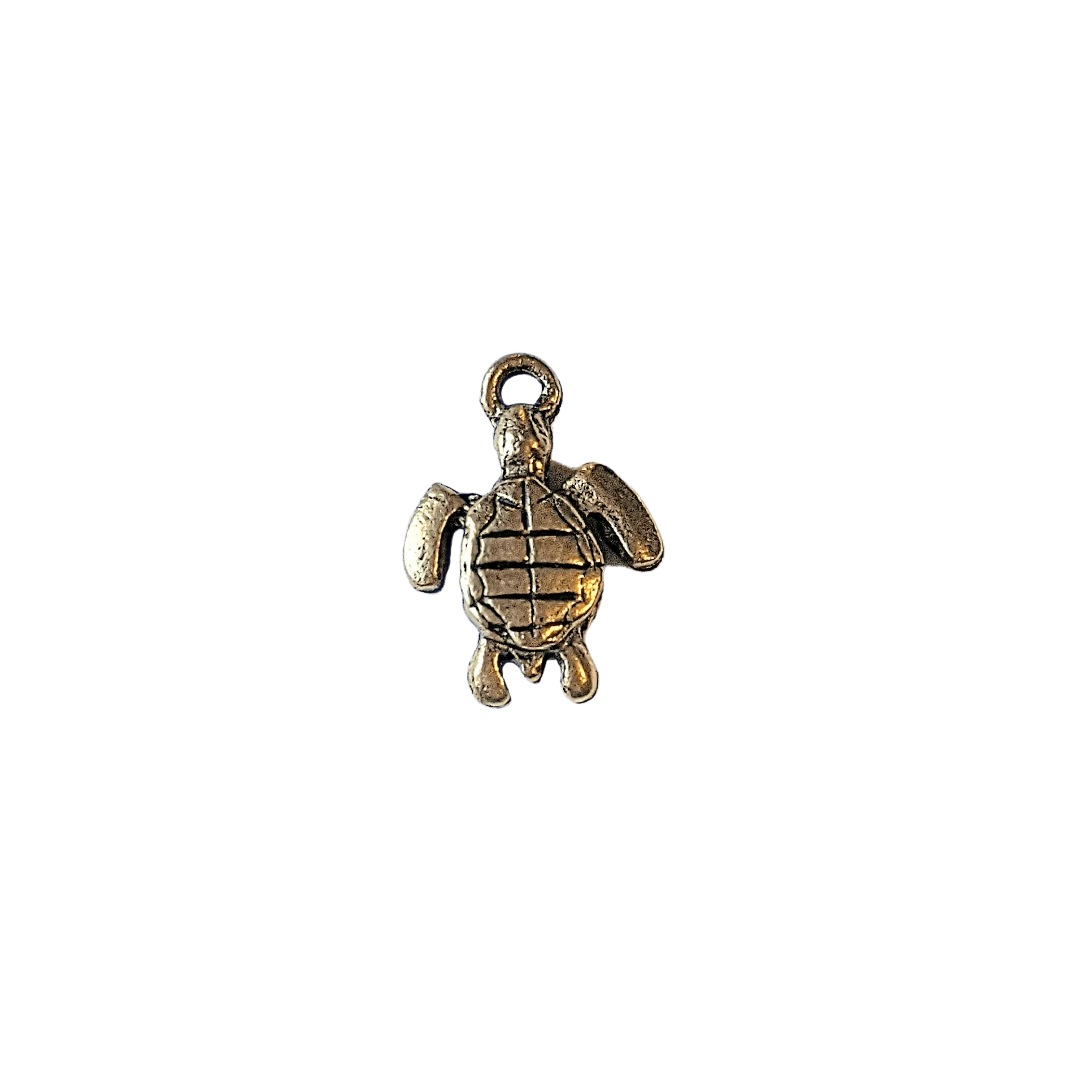 Gold Large Sea Turtle charm