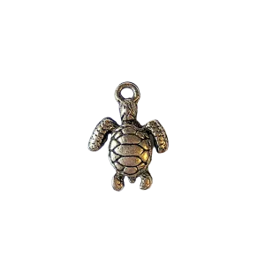 Gold Large Sea Turtle charm