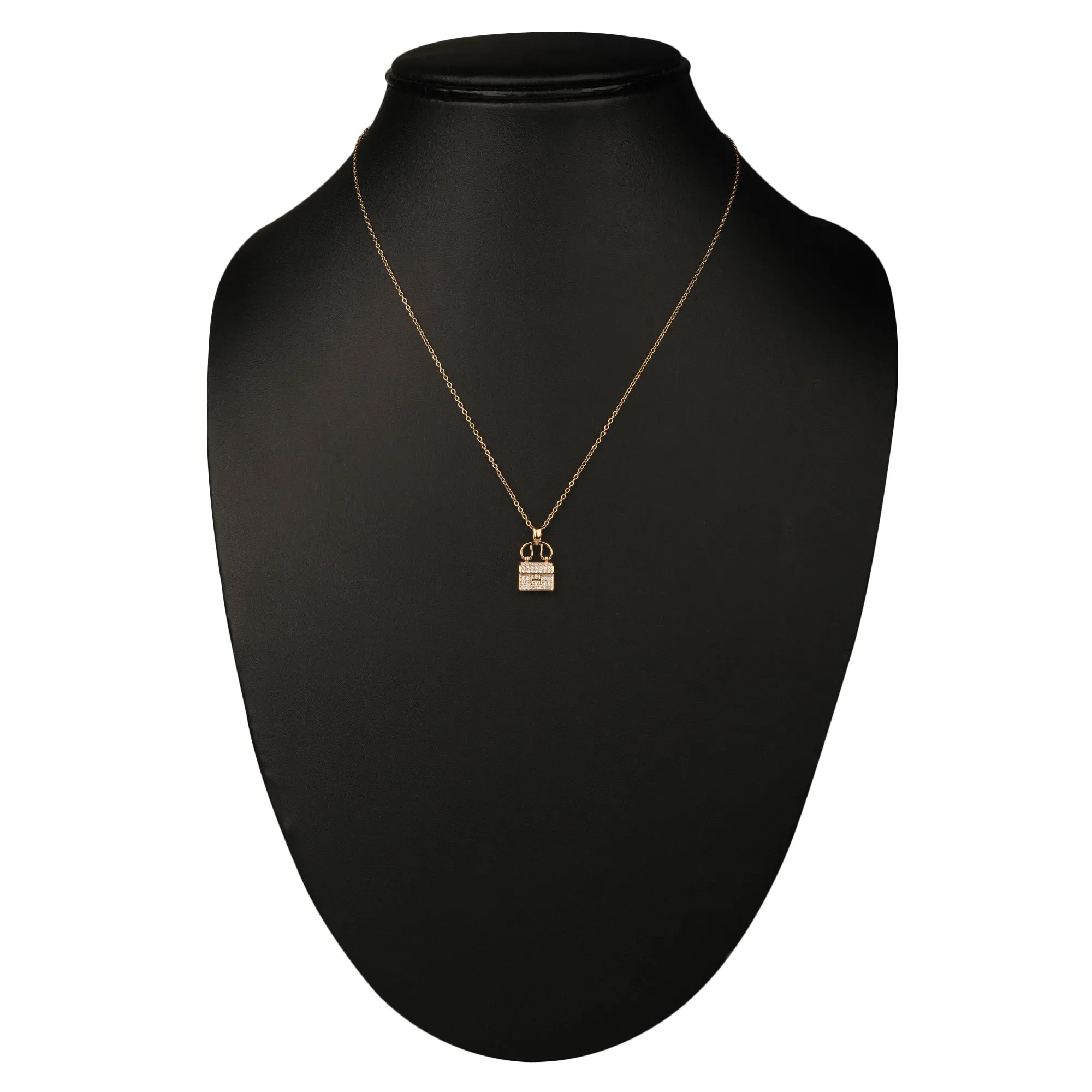 Gold Plated Satchel Bag Pendant