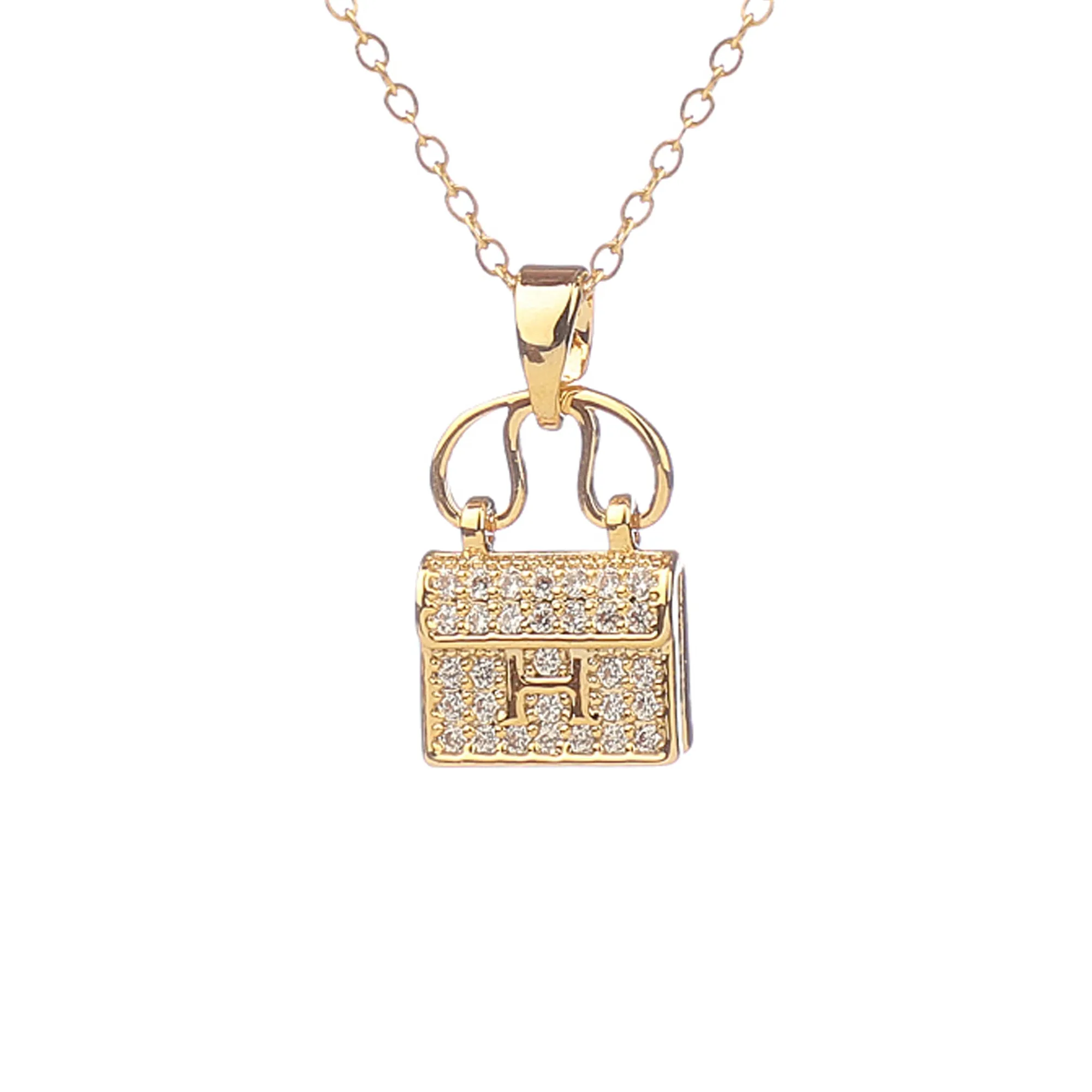 Gold Plated Satchel Bag Pendant