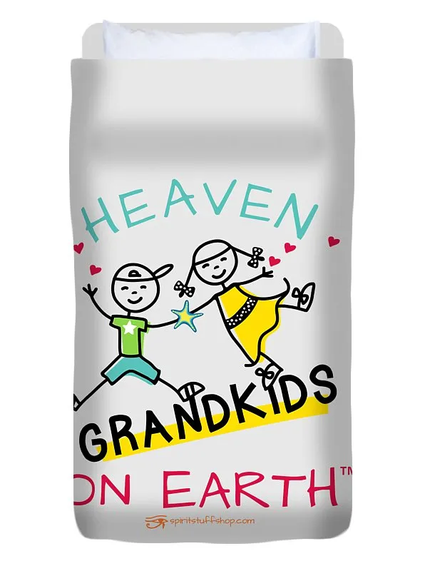 Grandkids Heaven on Earth - Duvet Cover