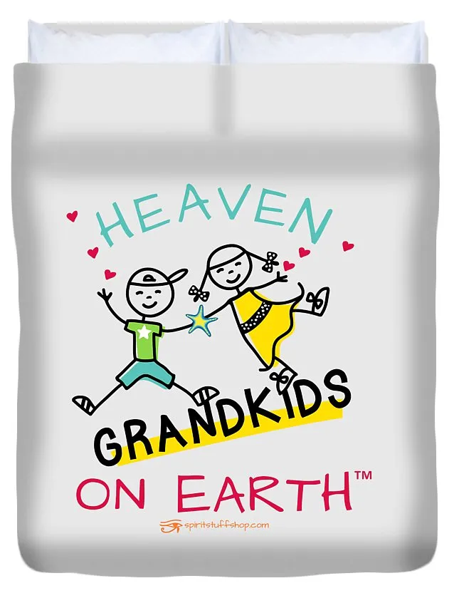 Grandkids Heaven on Earth - Duvet Cover