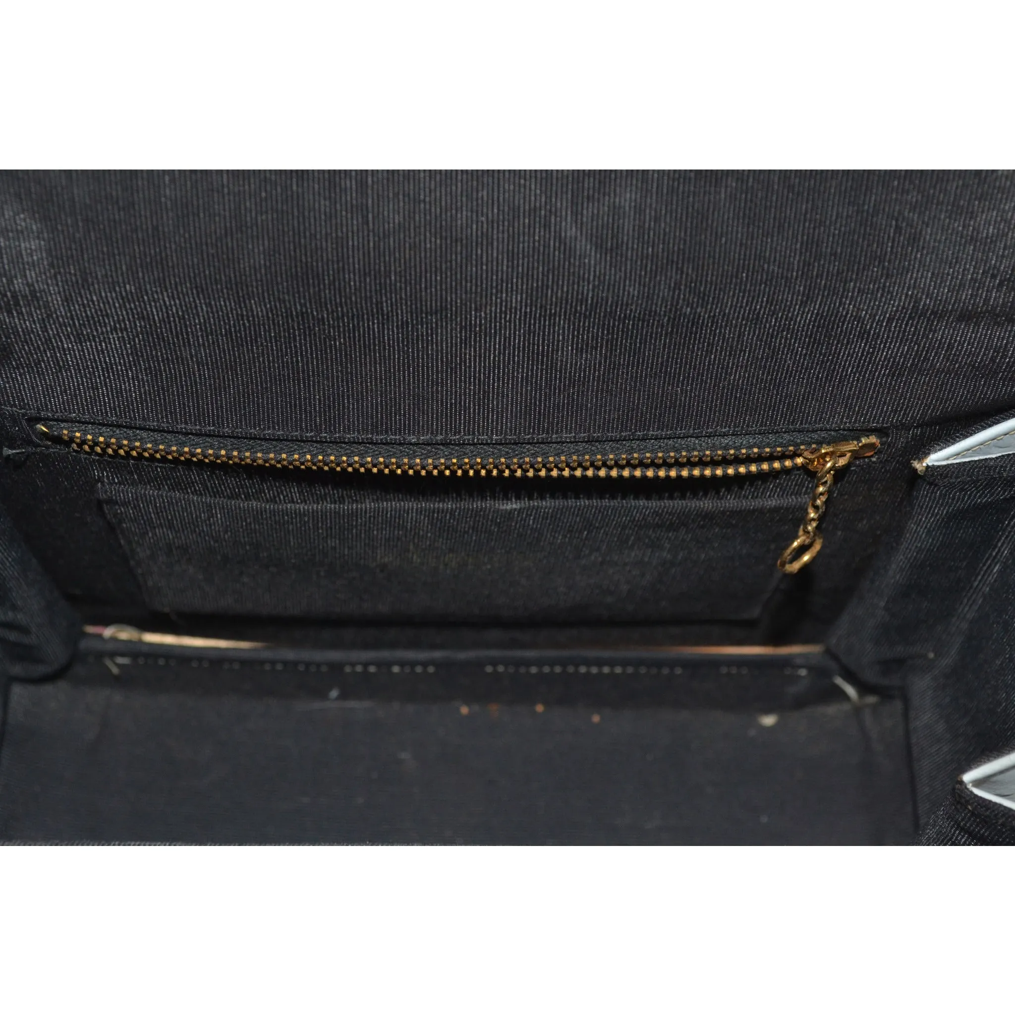 Grey Faux Ostrich Handbag By Meyers