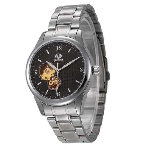 Gucamel GT12 Fashion Stainless Steel Band Mechanical Men Watch