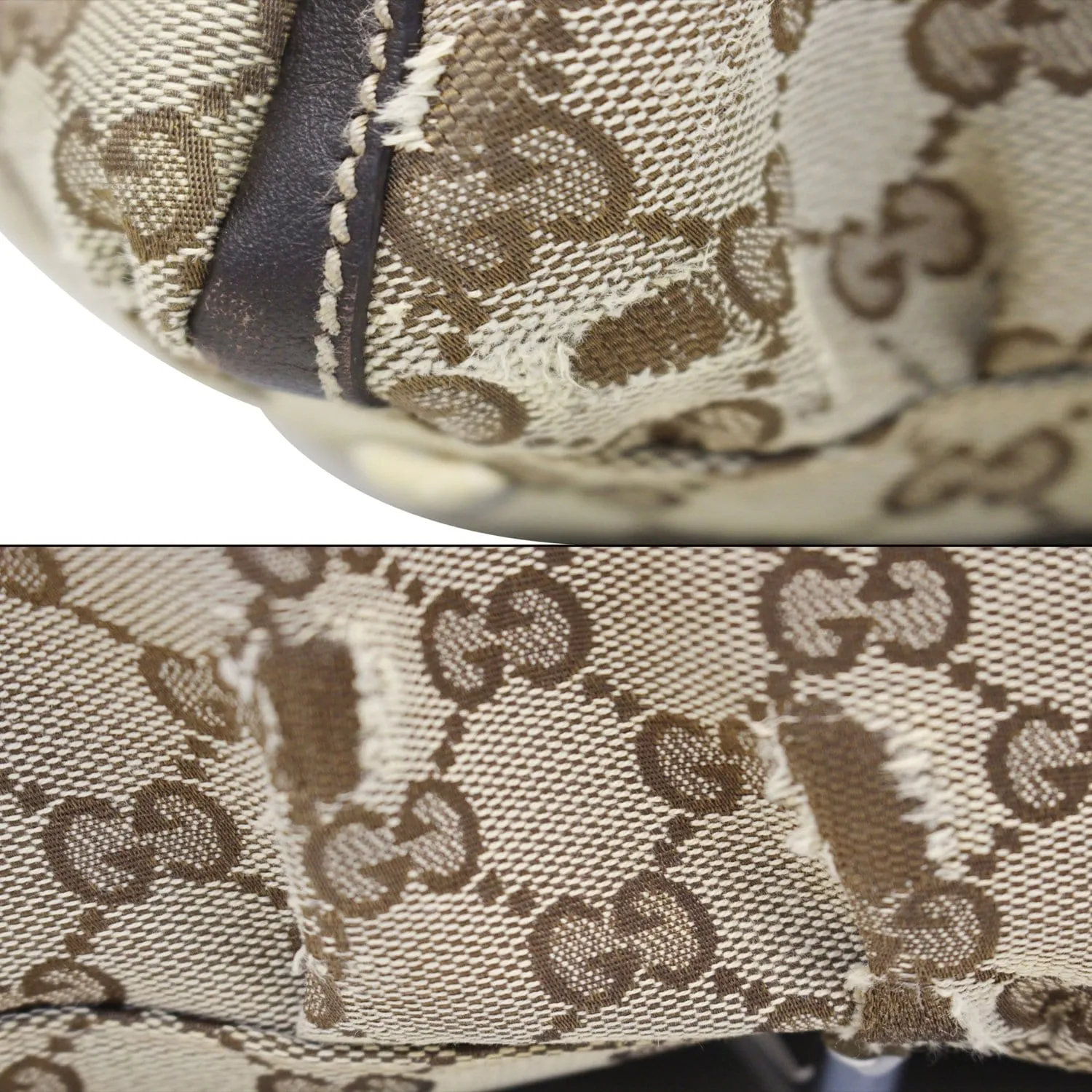 GUCCI Abbey D Ring GG Canvas Large Hobo Bag 189835