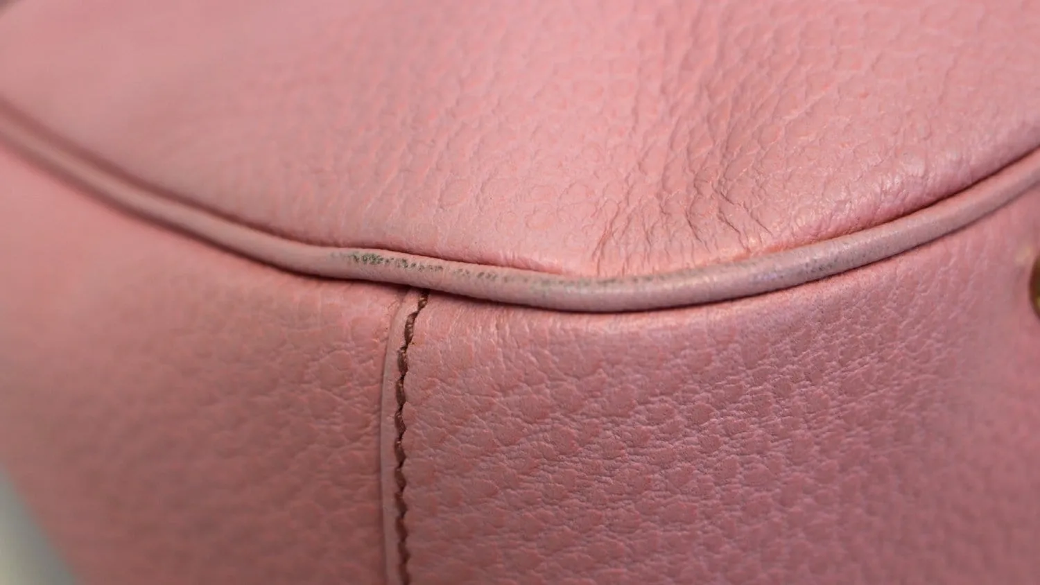 Gucci Bamboo Top Handle Pink Calfskin Leather Hobo Bag