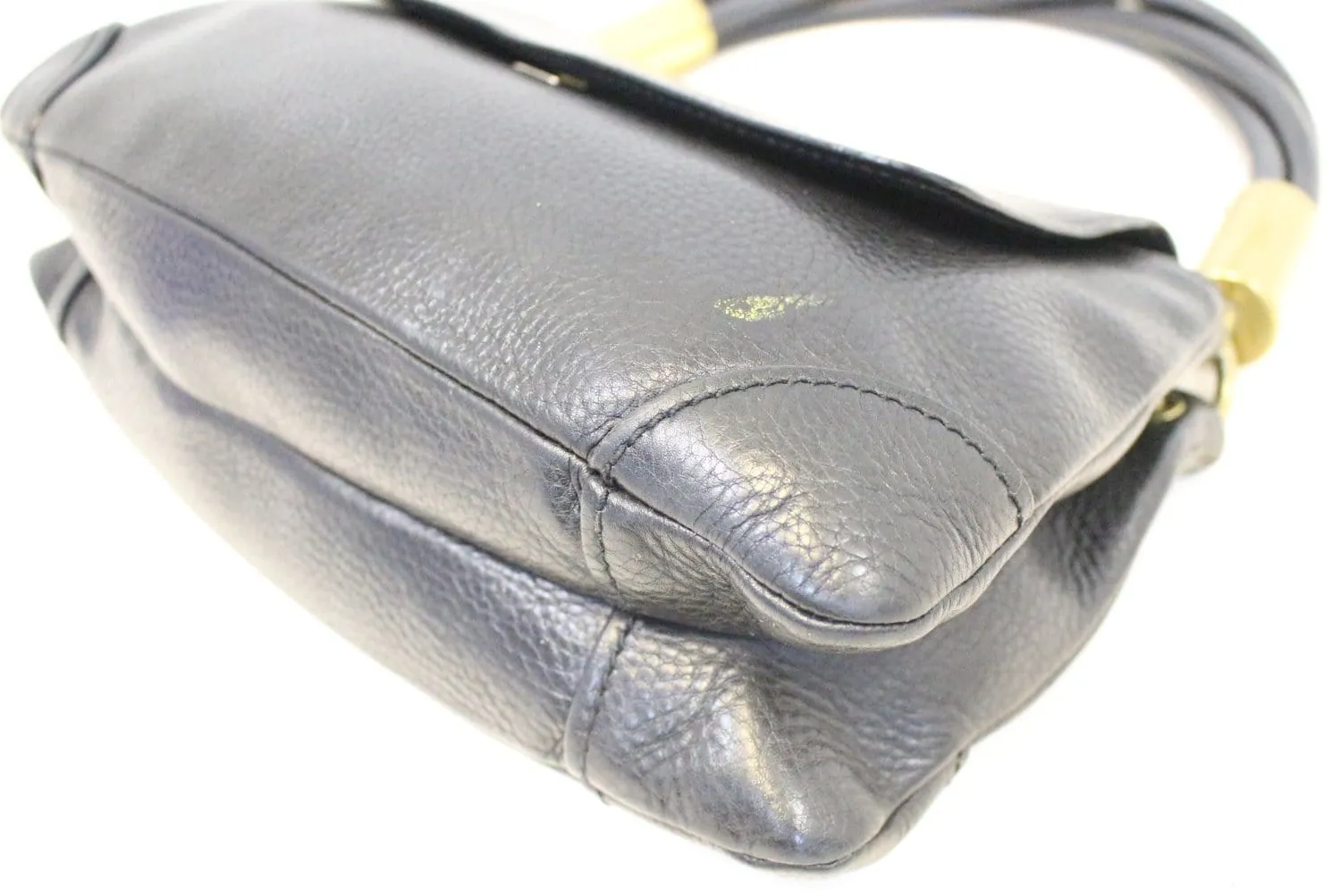 GUCCI Black Leather Lady Satchel Bag