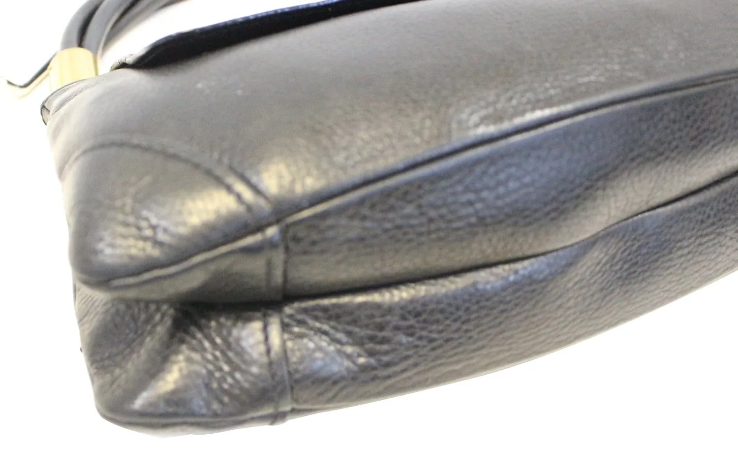 GUCCI Black Leather Lady Satchel Bag