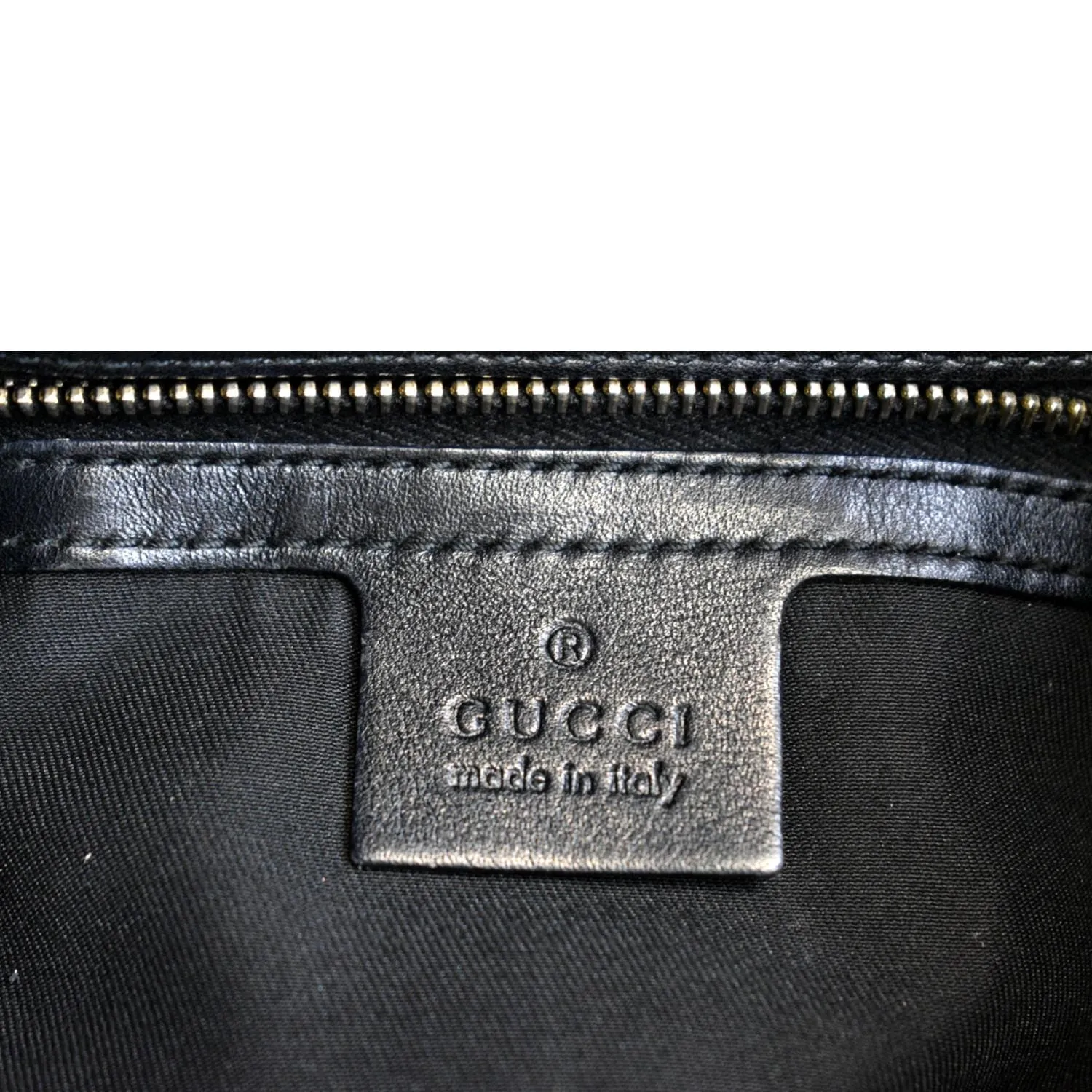 GUCCI Britt Medium Patent Leather Hobo Bag Black 162740