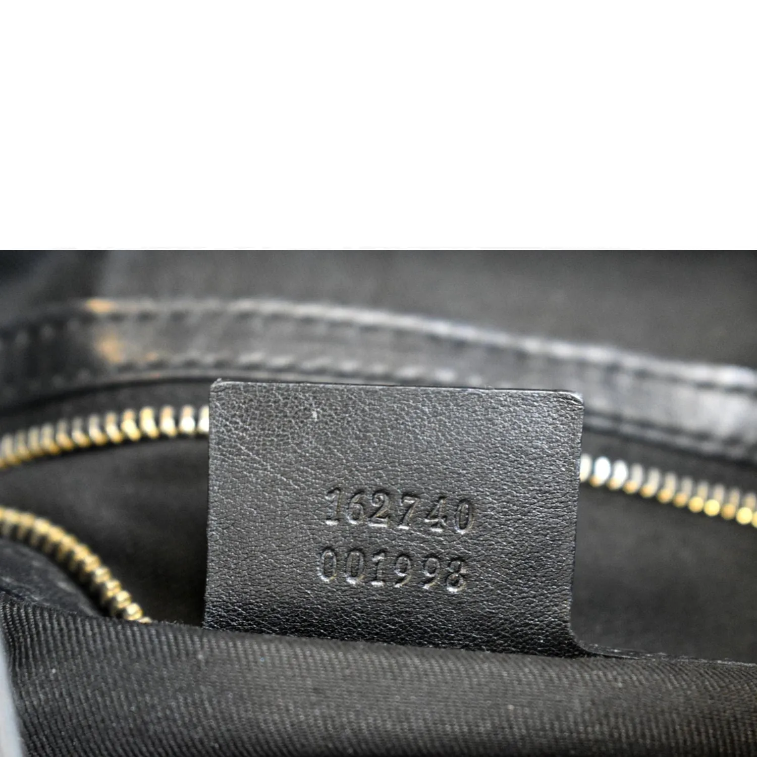 GUCCI Britt Medium Patent Leather Hobo Bag Black 162740