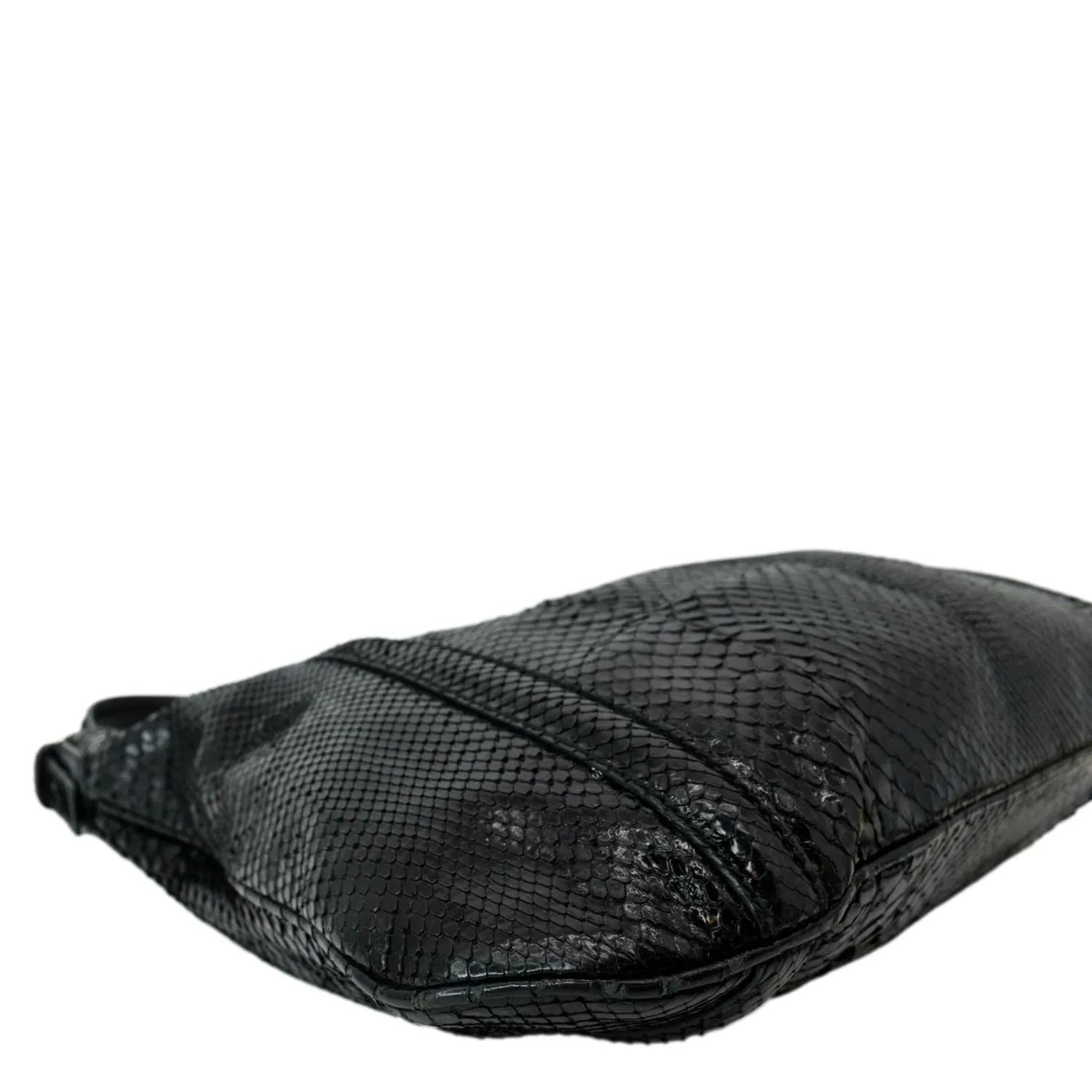 GUCCI Britt Medium Patent Leather Hobo Bag Black 162740